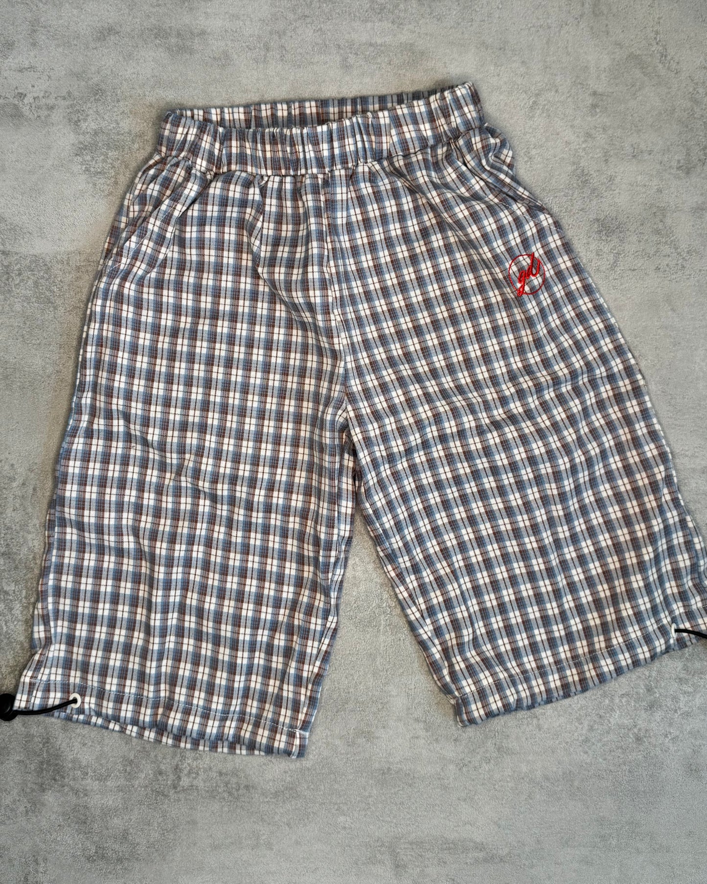 Lightweight check trousers